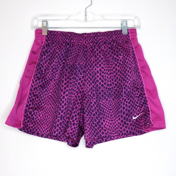 [3 for $15] Nike Purple Cheetah Dot Print Running Shorts Sz S - Picture 1 of 5